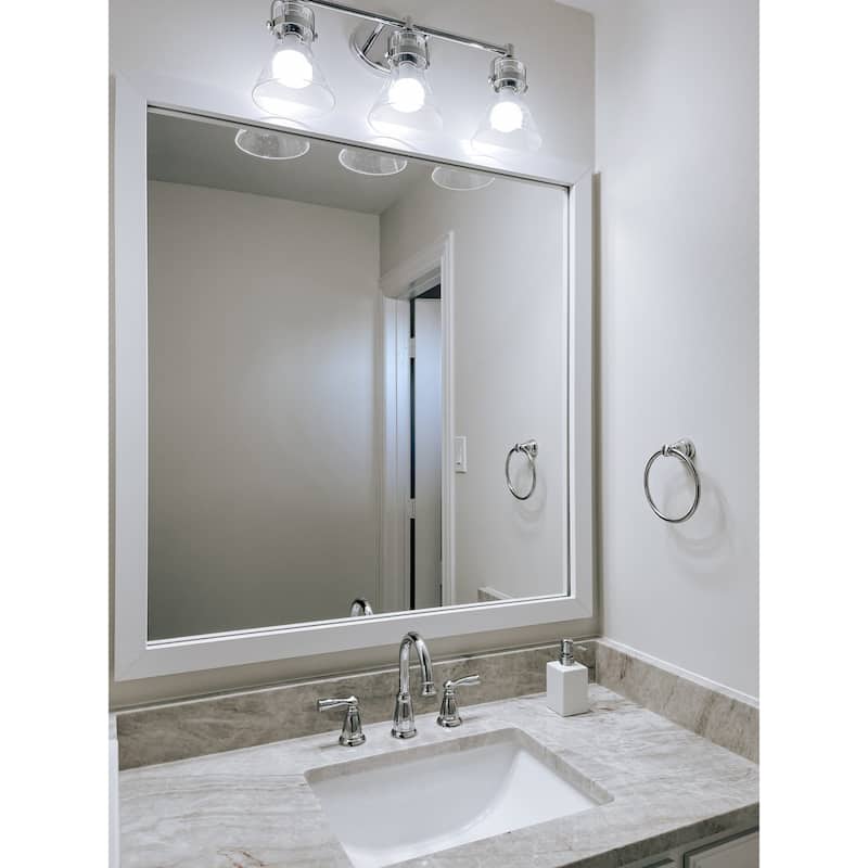 Frame My Mirror White Framed Vanity Mirror, Meade Design