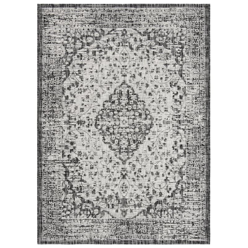 SAFAVIEH Courtyard Boud Indoor/ Outdoor Waterproof Patio Backyard Rug