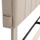 preview thumbnail 8 of 20, Queen Size Upholstered Platform Bed with Storage Headboard and USB Port, Linen Fabric Storage Bed Frame for Kids Teens Adults