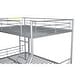 preview thumbnail 32 of 46, Industrial Modern Full XL over Queen Metal Bunk Bed with Trundle, Save Space or Split Into 2 Beds, Crafted For Safety, Black