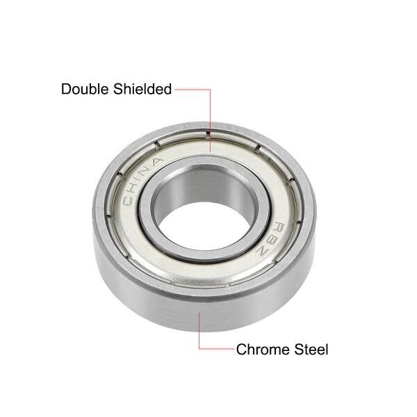 R8ZZ Deep Groove Ball Bearing 1//2/"x1-1//8/"x5//16/" Shielded Bearings 2pcs