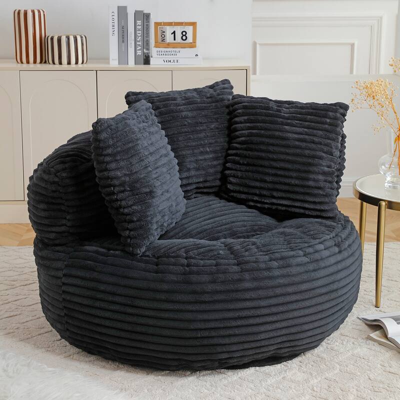 Fabric Large Chair Accent Sofa Lounge Floor Sofa