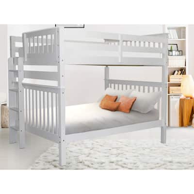 Taylor & Olive Trillium Full over Full Bunk Bed with End Ladder