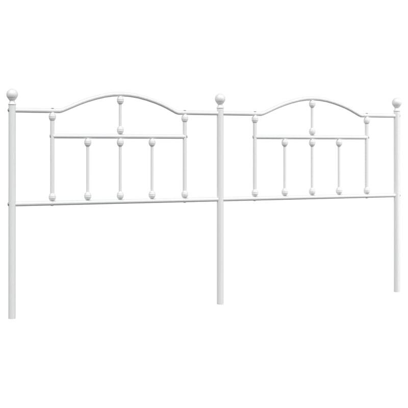 vidaXL 38.2 Inch Metal Headboard, Farmhouse Rustic Headboard Only