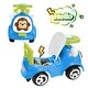 preview thumbnail 2 of 4, Timate: Push & Ride Racer - Blue & Monkey - Foot-To-Floor Car Ride-On,Ages 1-2