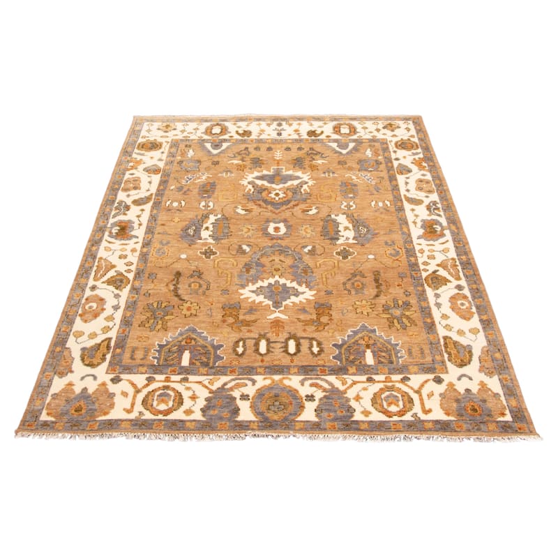 ECARPETGALLERY Hand-knotted Jules Serapi Brown Wool Rug - 8'10 x 12'0