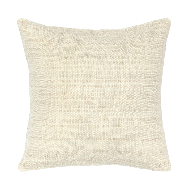 Villa by Classic Home Apana 22" Linen Blend Woven Throw Pillow, Beige