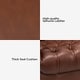 preview thumbnail 37 of 68, HULALA HOME Wemer Traditional Genuine Leather Armchair with Tufted Back