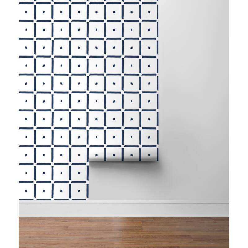 NextWall Check and Spot Peel and Stick Wallpaper