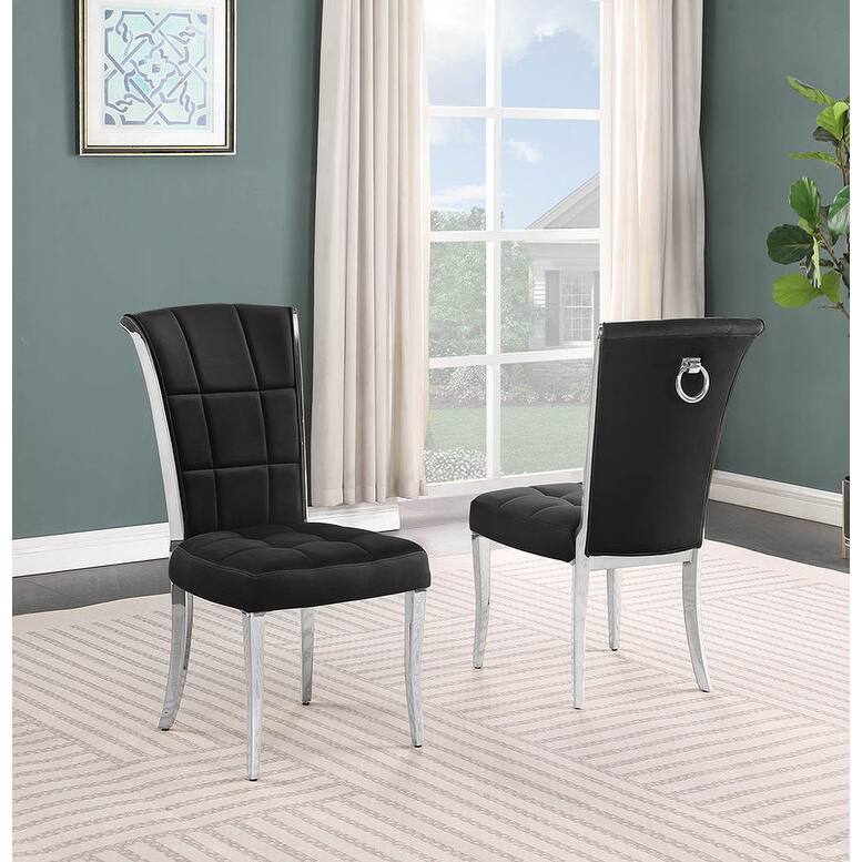 Best Quality Furniture D430/1-SC320-7 Dining Set with 68" White Marble Top