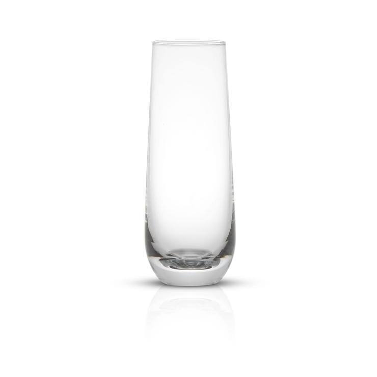JoyJolt Milo 9.4 oz Champagne Glasses Set of 8 flute Glasses - 9.4 oz