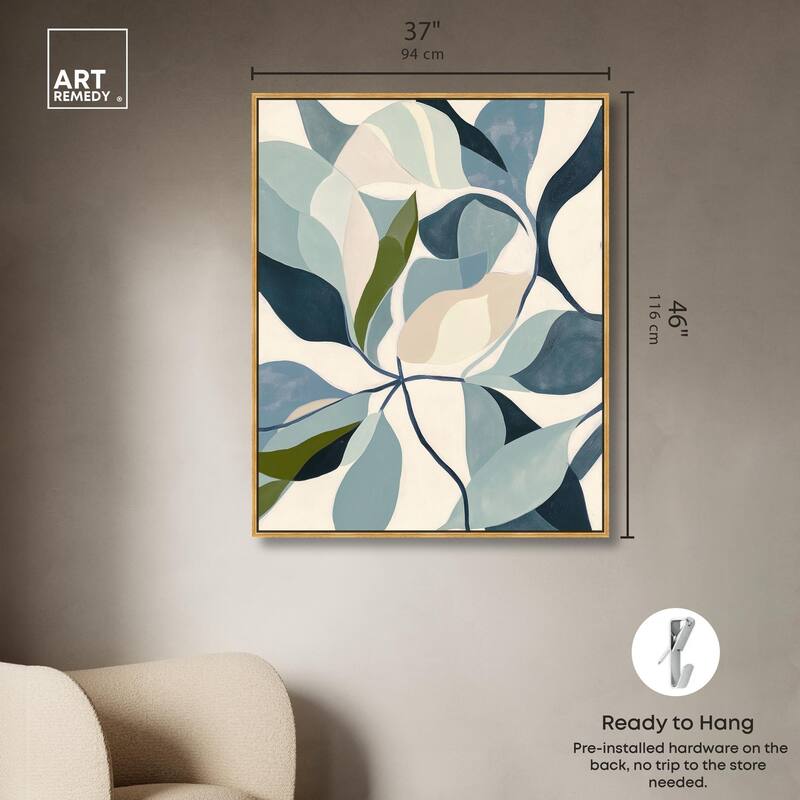 Woven Botanicals II Canvas by Art Remedy