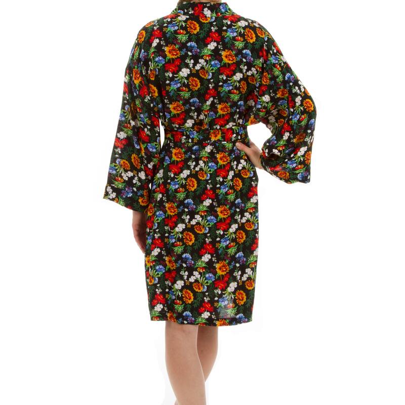 Leisureland Women's Ultra Soft Floral Robe