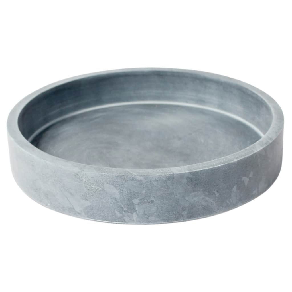 Lg. Soapstone Round Tray 10"Dia -ST