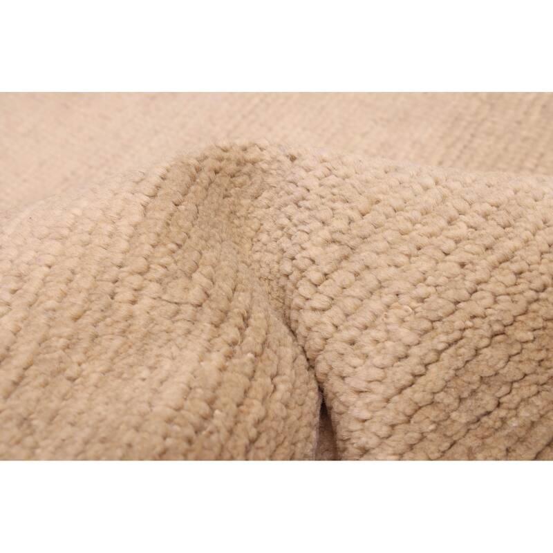 ECARPETGALLERY Hand-knotted Pak Finest Gabbeh Ivory Wool Rug - 9'3 x 12'5