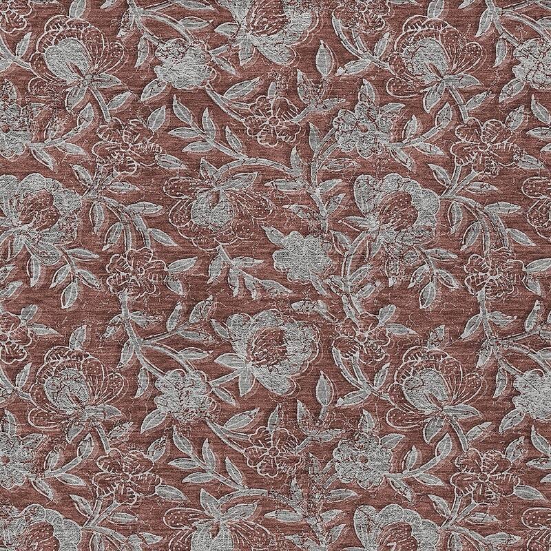 HomeRoots Floral Transitional Rectangle Outdoor Rug