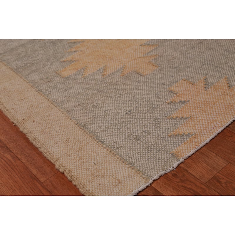 Hand Woven Oriental 100% Jute Carpet Southwestern Modern Beige & Ivories Kilim Area Rug - 13' 3'' X 10' 8''