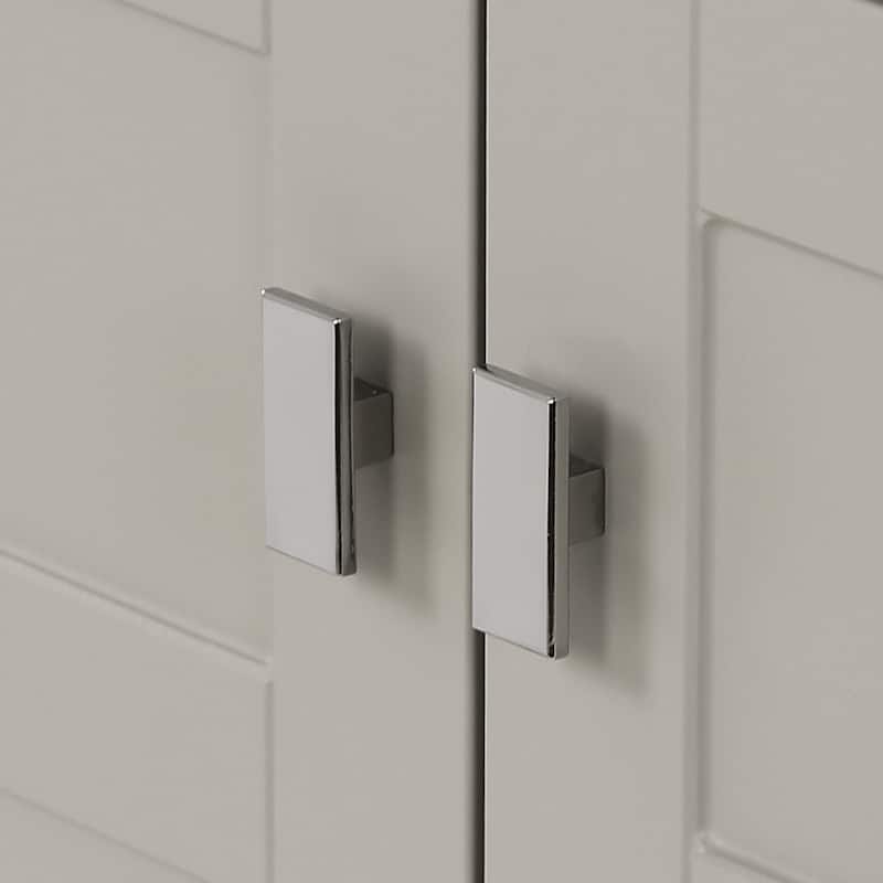 Spring Mill Cabinets Lonsdale 60.5" Double Bathroom Vanity With 6 Drawers and White Sink Top