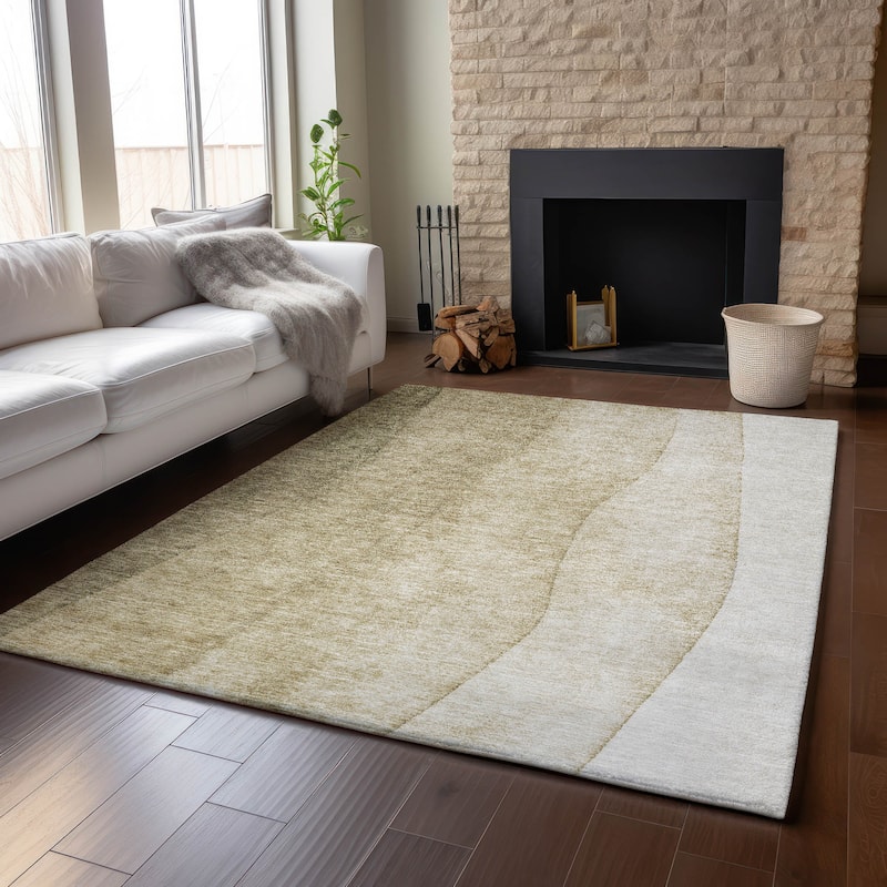 Premium Washable Super Soft Ombre Stripes Mayfield Rug