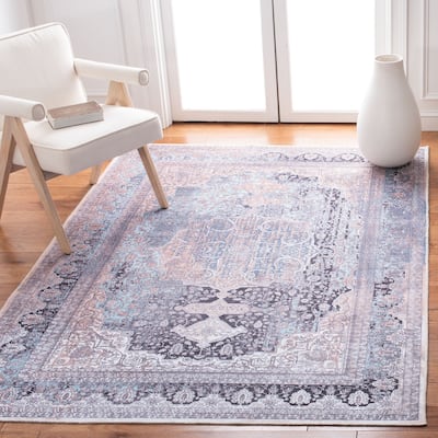 SAFAVIEH Serapi Machine Washable Ottilie Shabby Chic Distressed Rug