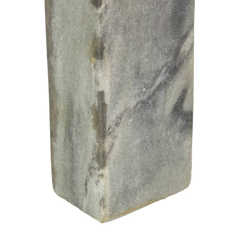 White or Black Marble Square Arch Abstract Decorative Sculpture with Varying Sizes (Set of 3)