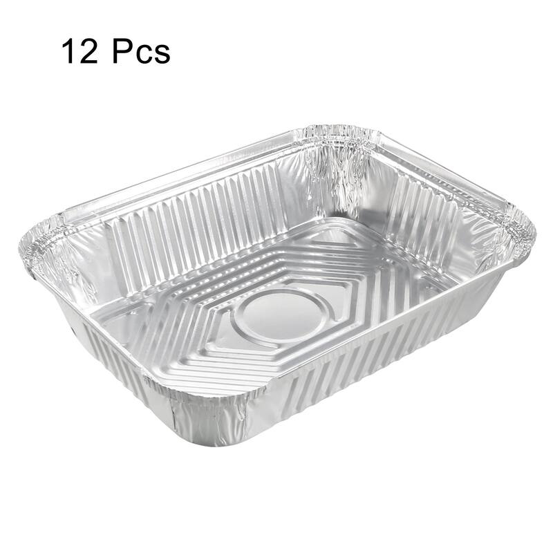 10" x 7.5" Aluminum Foil Pans Disposable Trays Containers for Roasting