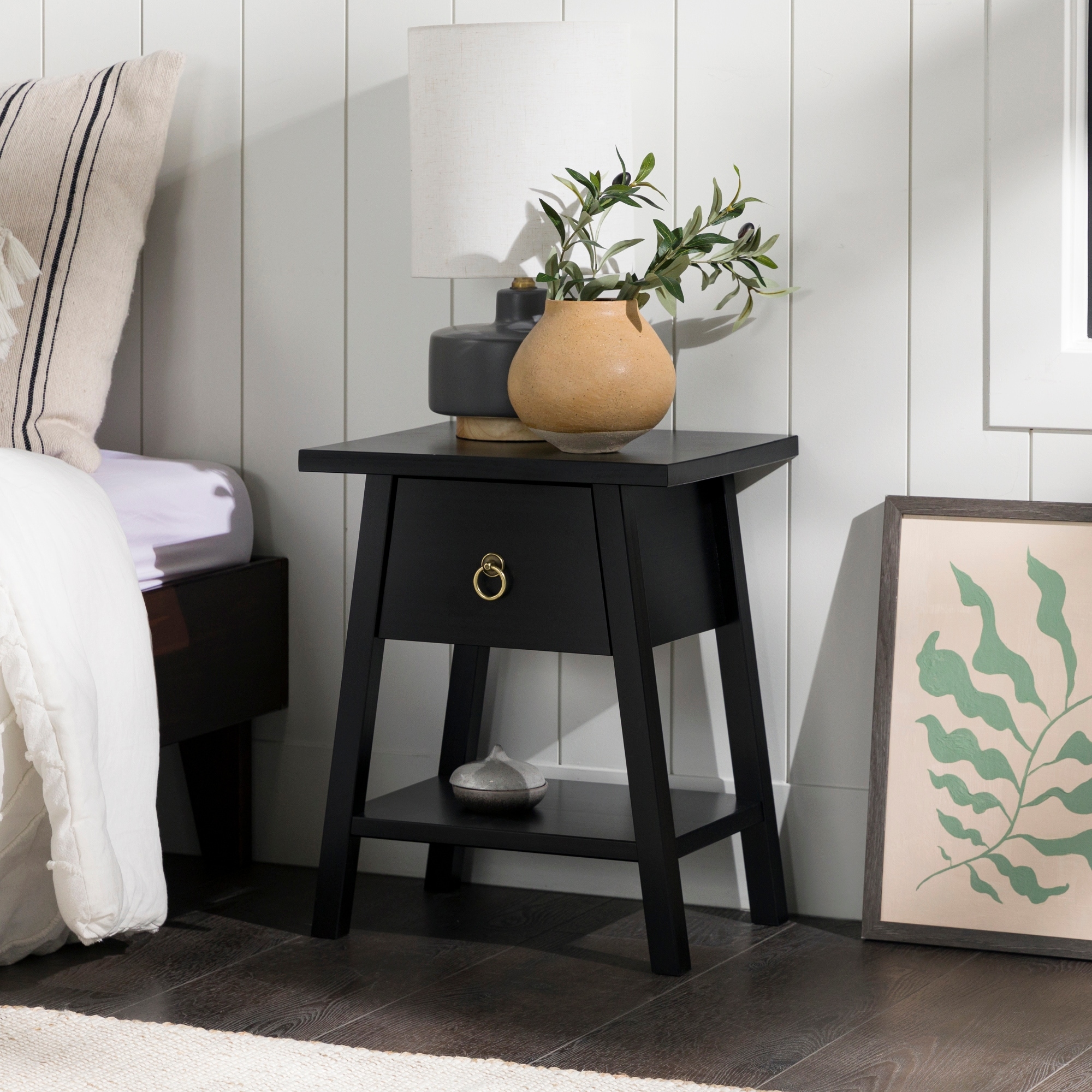 Middlebrook Japandi-Style Minimalist Nightstand - Bed Bath & Beyond -  36579614