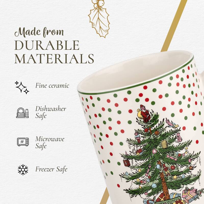 Spode Christmas Tree Polka Dot Mug