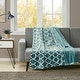 preview thumbnail 41 of 49, Beautyrest Oversized Heated Ogee Throw Teal