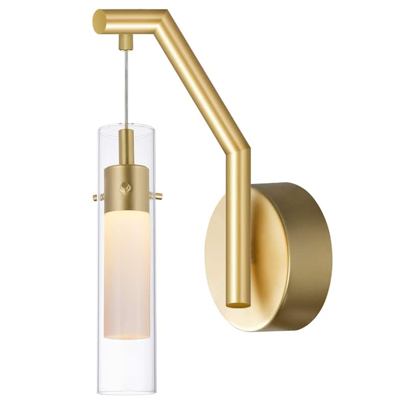 Olinda LED Integrated Satin Gold Wall Light - Satin Gold - Satin Gold