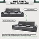 preview thumbnail 5 of 6, 11-Piece Kids Couch Sofa, Convertible Foam and Floor Cushion, Grey - 70.8"×31.5"×19.7"