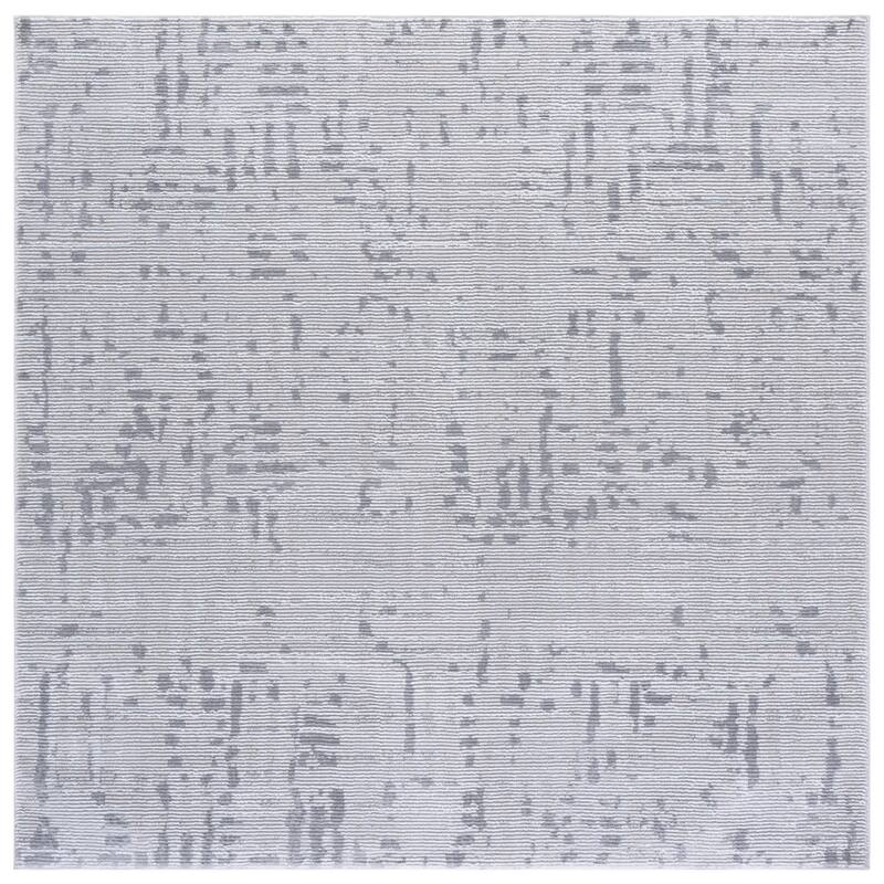 SAFAVIEH Slate Sonali Modern Rug - Light Grey/Grey - 6'7" Square