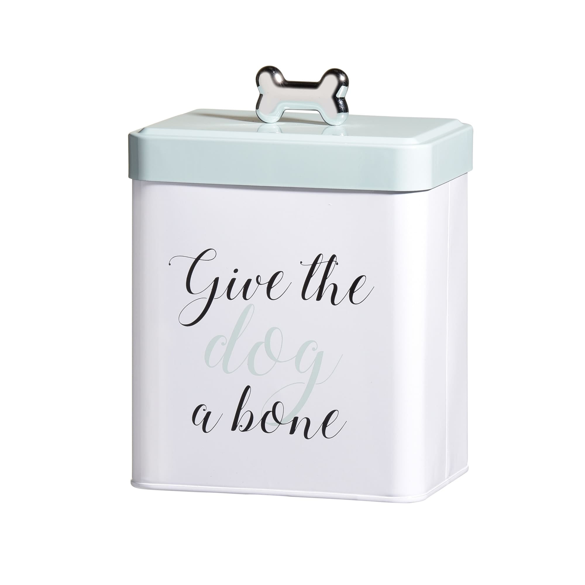 Amici Pet Marley Treats Storage Canister with Bone Design Lid - 96 oz