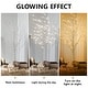 preview thumbnail 5 of 10, 3 Piece Lighted Trees and Branches Set, Christmas Holiday Party Decorations Pre-Lit White Birch Tree LED Lighted Trees