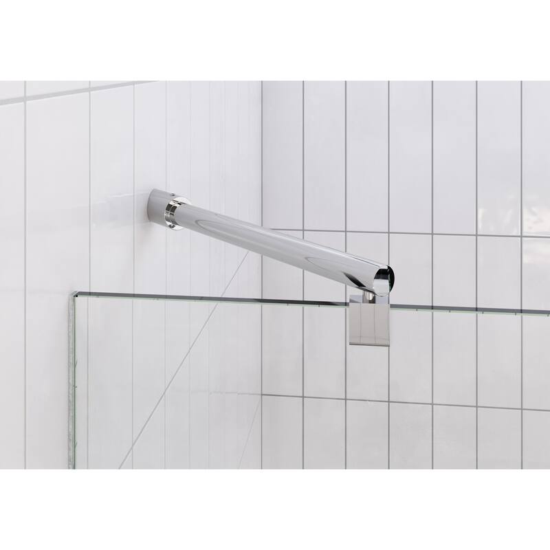Glass Warehouse 47.5 in. W x 78 in. H Glass Hinged Pivot Frameless 3 Panel Inline Shower Door in