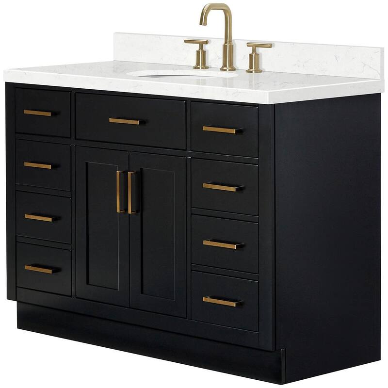 Ariel T048SCQOVO Hepburn 48" Free Standing Single Oval Basin Vanity