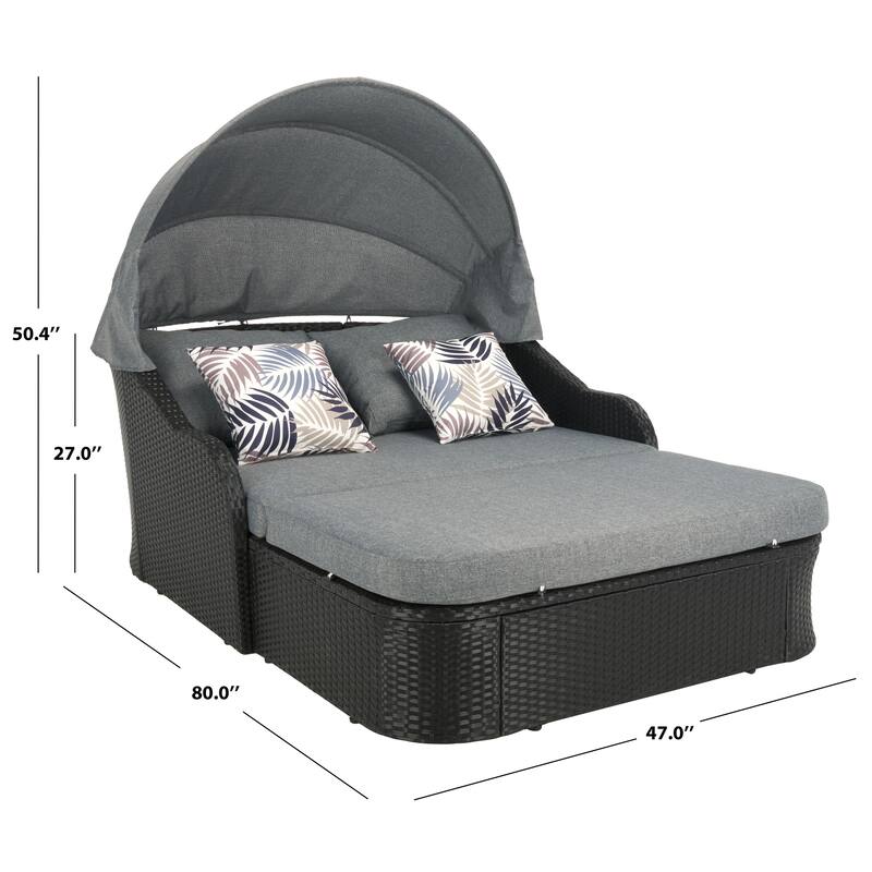 SAFAVIEH Outdoor Living Baloo Daybed - 80"W x 52"D x 50"H