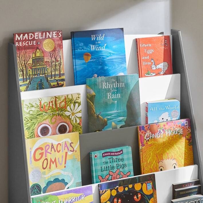 SoBuy KMB32-W, Children Kids Bookcase Storage Display Rack Organizer Holder