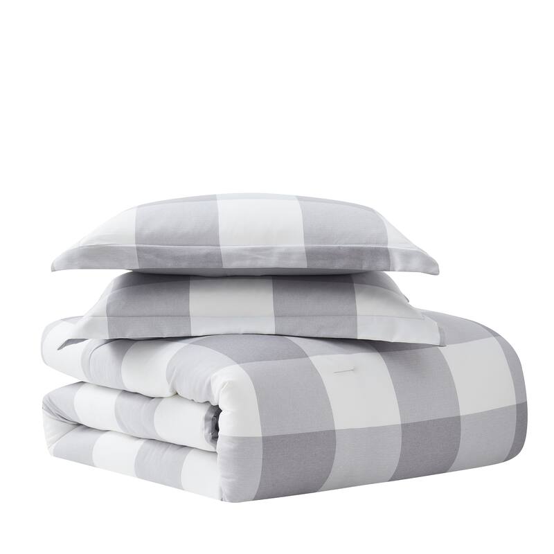 Sweet Home Collection 7 Piece Buffalo Plaid Bed in a Bag Set