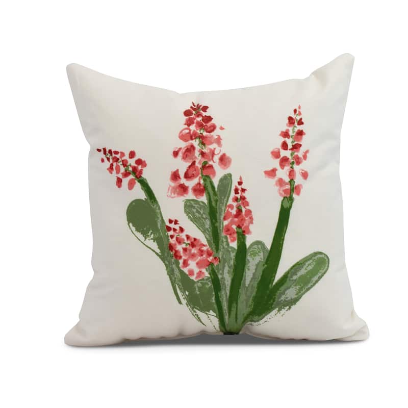 16 x 16 inch Bluebell Outdoor Pillow - Red