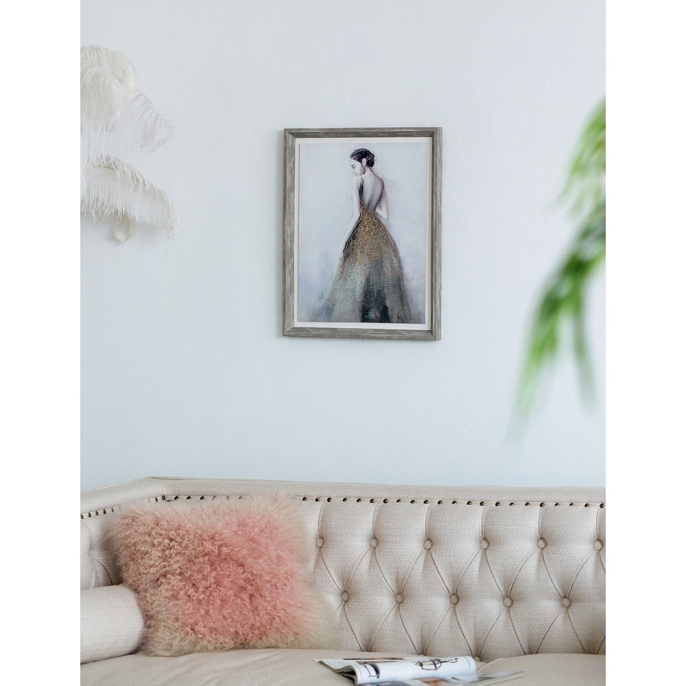 Modern Wall Decor, Feminine Figure Wall Art with Gold Accents, for Living Rooms, Dining Rooms Offices and Bedrooms