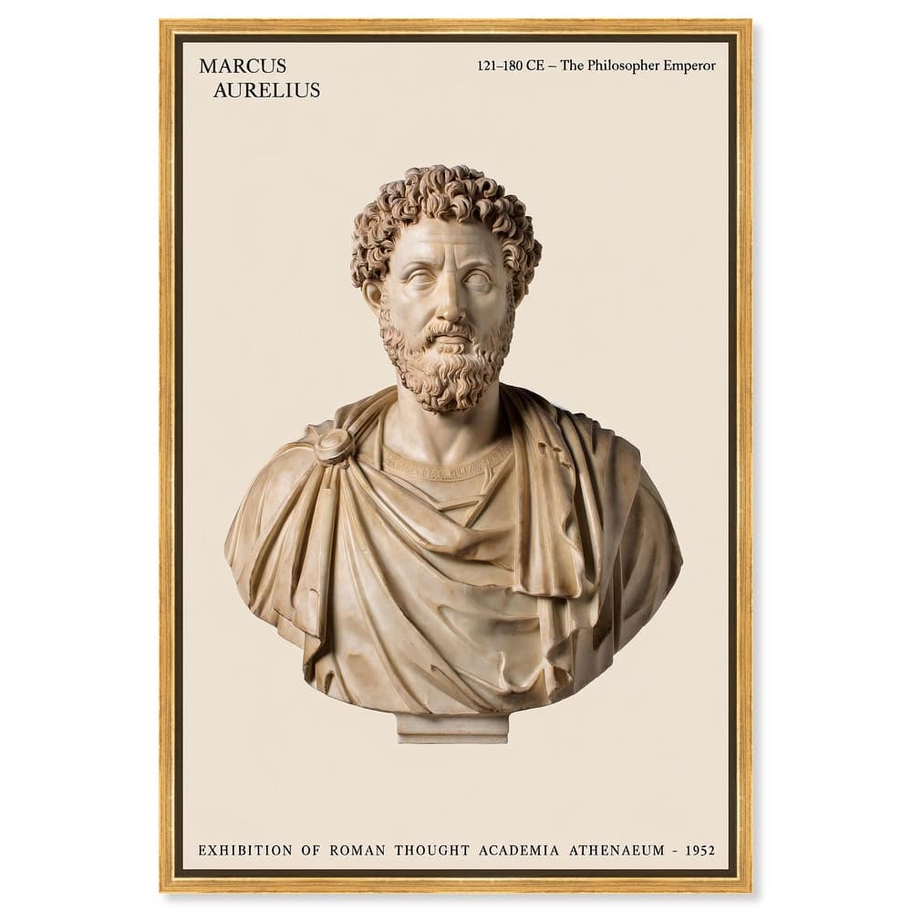 Philosopher Emperor's Gaze Canvas by Art Remedy