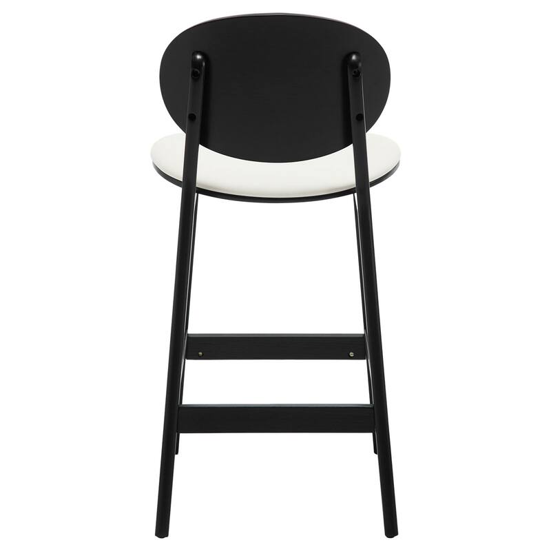 26-Inch Upholstered Wood Counter Stool/ Barstools - 37.4"H x 17.3"W x 18.7"D