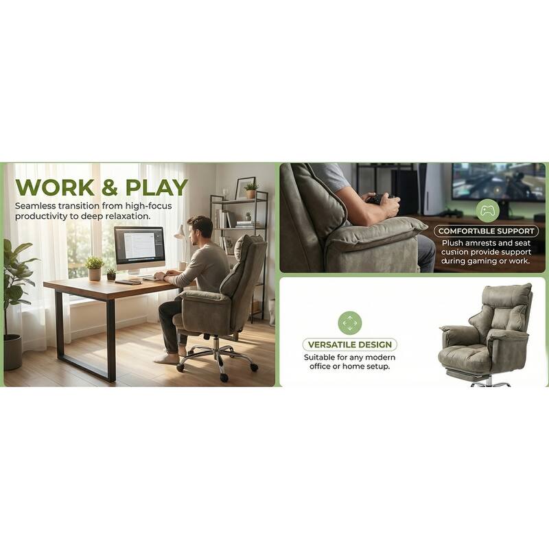 The Leisure Chair is Ergonomic and Suitable for Home, Office or Bedroom.