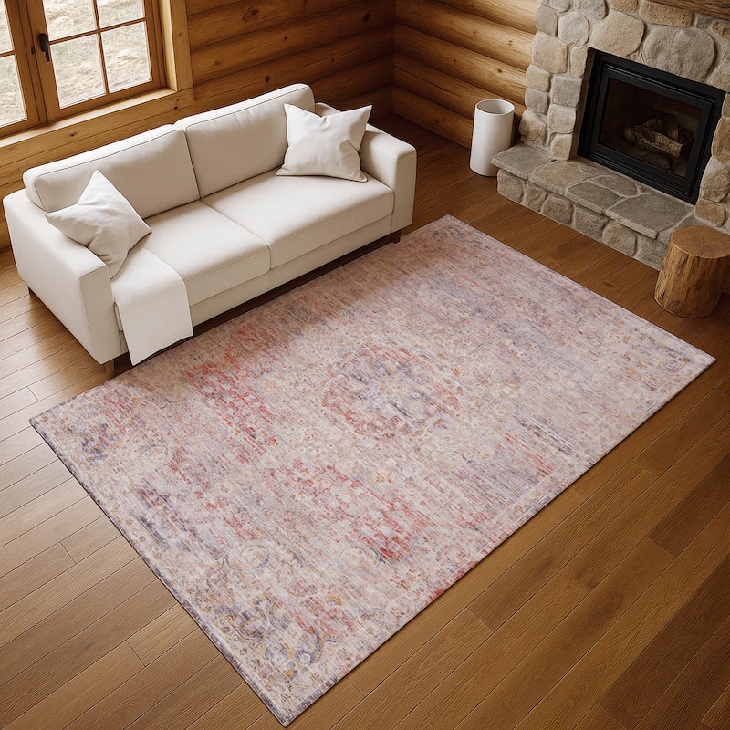 Premium Washable Super Soft Vintage Traditional Mayfield Rug