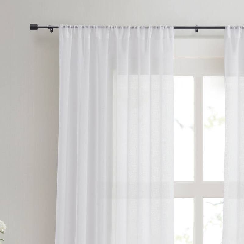 DKNY Fin Curtain Rod and Finial Set