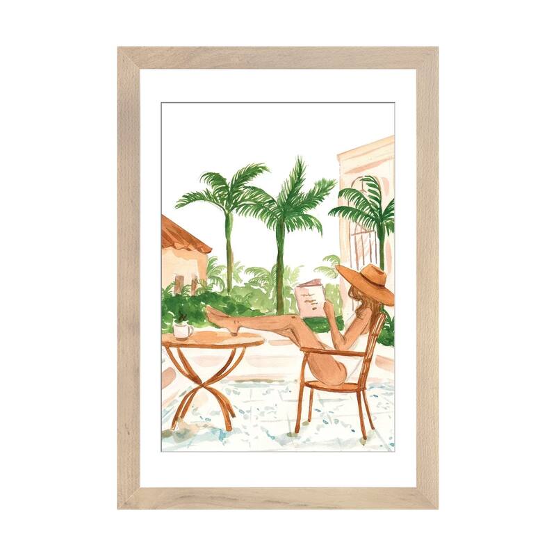 iCanvas "Vacation Mode II" by Sabina Fenn - Natural - 24x16x1