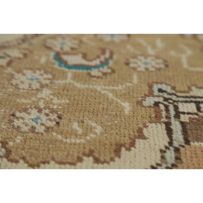 Tabriz Persian Vintage Area Rug Hand-Knotted Traditional Wool Carpet - 7'7" x 11'2"