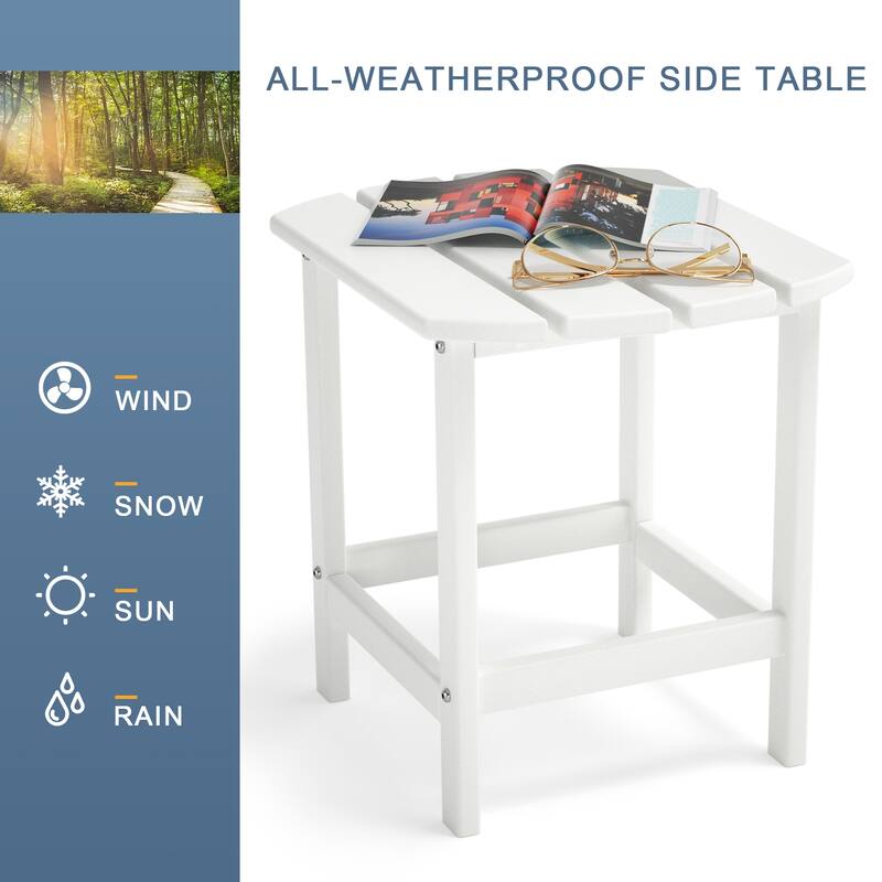 Outdoor Indoor HDPE-Natural Appearance and Durable End Table - 8' x 10'