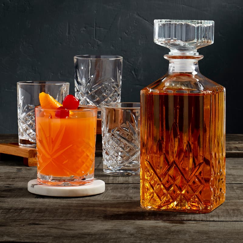 Mason Craft & More 5-piece Glass Decanter Whiskey Set